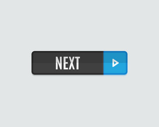 Next web button flat design vector