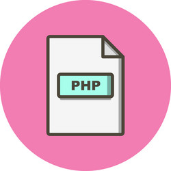 Php icon vector