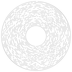 radial radiating circular concentric lines element vector image