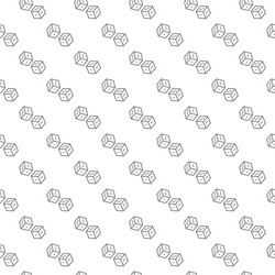 simple dice seamless pattern with various icons vector