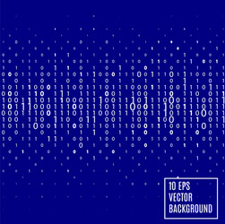 Blue Binary Code Technology Background vector