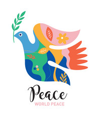 Dove of Peace Poster Vector Image