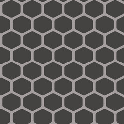 Grid seamless pattern hexagonal cell texture vector