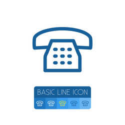 Isolated dial outline call element can vector