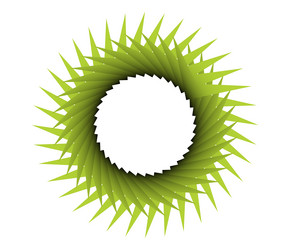 Geometric circular cycle icon spiral swirl twirl vector