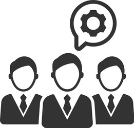 business service team icon vector