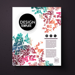 Design template with a colorful abstract pattern vector