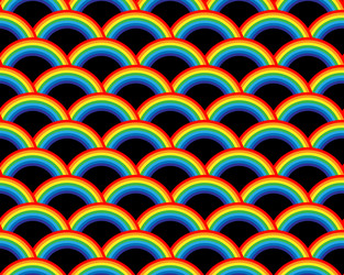 Rainbow pattern seamless colorful background vector