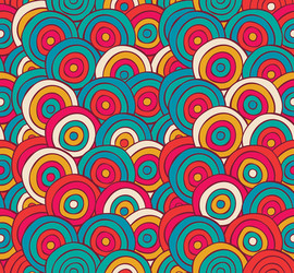 Abstract sketched colorful circles background vector