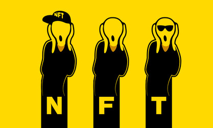 Scream NFT Character Set vector