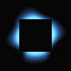 square illuminate light frame with color gradient vector image
