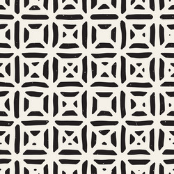hand drawn seamless repeating pattern with lines vector image