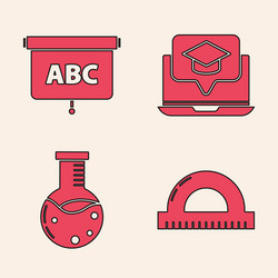 Set protractor grid for measuring degrees vector