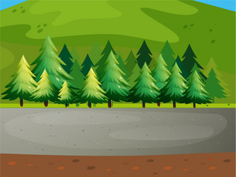 A big pine tree Royalty Free Vector Image - VectorStock