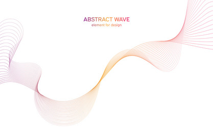 abstract colorful wave element for design vector image