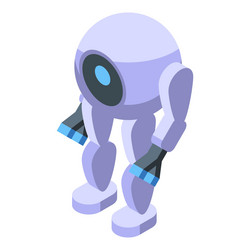 One camera robot icon isometric smart robotics vector