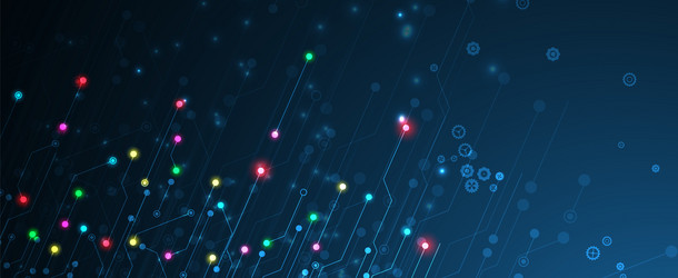 quantum processing deep learning artificial vector image