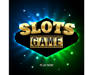 Online slot games machine banner Royalty Free Vector Image