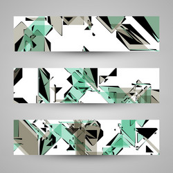 Abstract banner backgrounds vector