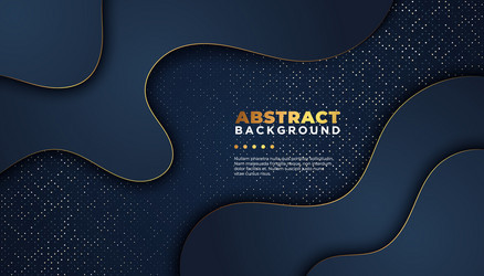 Dark abstract background with overlap layers vector