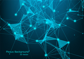 network connection dots and lines technology vector image
