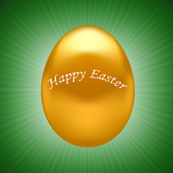 gold easter egg vector