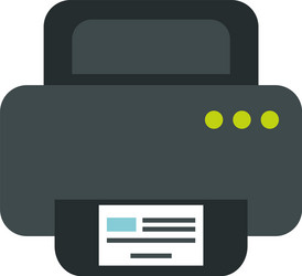 Computer printer hardware device isolated icon vector