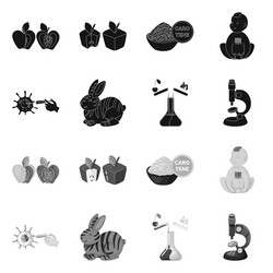 isolated object test and synthetic symbol set vector image