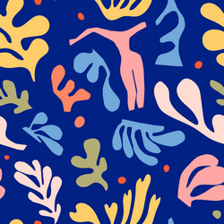 abstract seamless pattern with cut out shapes vector image