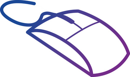 Computer mouse isometric icon vector