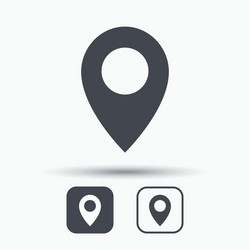 location icon map pointer sign vector image