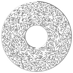 radial radiating circular concentric lines element vector image