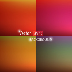smooth abstract colorful backgrounds set vector image