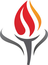 fire flame logo template Vector Image