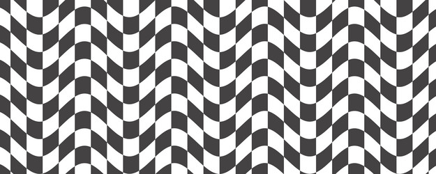 checkerboard wavy pattern abstract chess square vector image