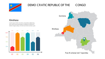 congo map image a global in form vector image