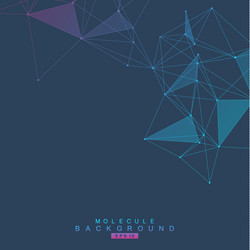 geometric abstract background with connected line vector image