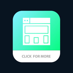 graphics design layout mobile app button android vector image