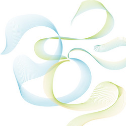 abstract color wave design element vector image