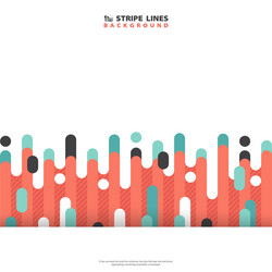 abstract trendy dash stripe line pattern colorful vector image