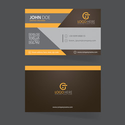 business card template Vector Image