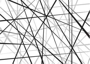 Chaotic Line Pattern - Abstract Geometry vector image