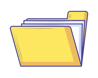 folder file icon vector