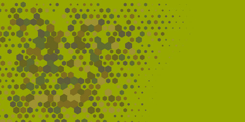 geometric multi size hexagon with color vector