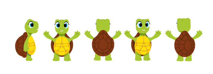 set of character constructor for animation vector image