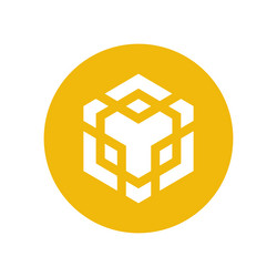 binance bnb cryptocurrency coin icon vector