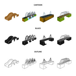 isolated object connection and design sign set vector image