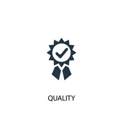 Quality check ribbon icon product certified Vector Image