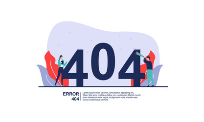 Concept 404 error page vector