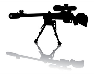 Green sniper rifle Royalty Free Vector Image - VectorStock